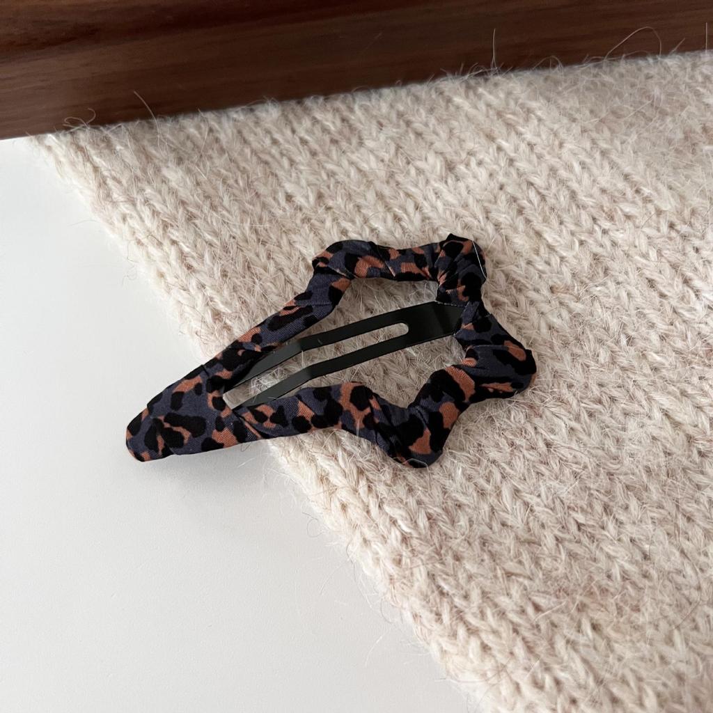 Retro Leopardenmuster BB Haarspange - Einfache, modische Seitenklammer für Pony und abstehende Haare