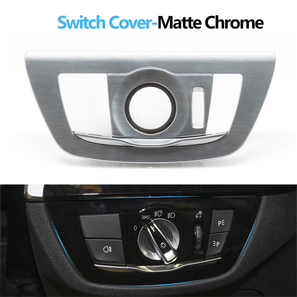 Car HeadLamp Rotary Foglight Button Headlight Switch Cover Panel For BMW 5 6GT Series G30 G31 M5 F90 G32 2017-2022
