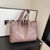 Large Women's Versatile Korean Style Tote Shoulder Handbag - Soft, Trendy & Spacious