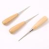 New Arrival Craft Cloth Awl Tool Sewing Hole Punching Wooden Stitching Leather Overstitch Quality