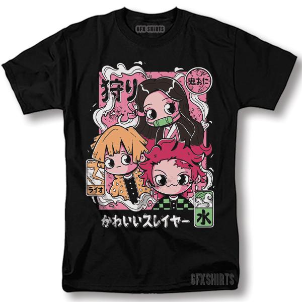 Chibi Demon Slayer Shirt Anime Manga Tshirt Anime Manga T-shirt XXXL