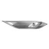 Side Marker Light Cover Clear Sporty Look Deformation Proof Anti Fade Turn Signal Cover Lens for Vehicle Left: