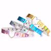 Collana in pelle poliuretanica per donna Choker olografico cuore metallo laser sciarpa gioielli moda