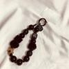 Plush Cat Mobile Phone Lanyard Wrist Short Lanyard Lanyard Camera Bag Chain Pendant Keychain Beaded