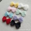 6.5x3.7cm Plush Bow Tie DIY Hair Accessory & Badge Holder Cover F279