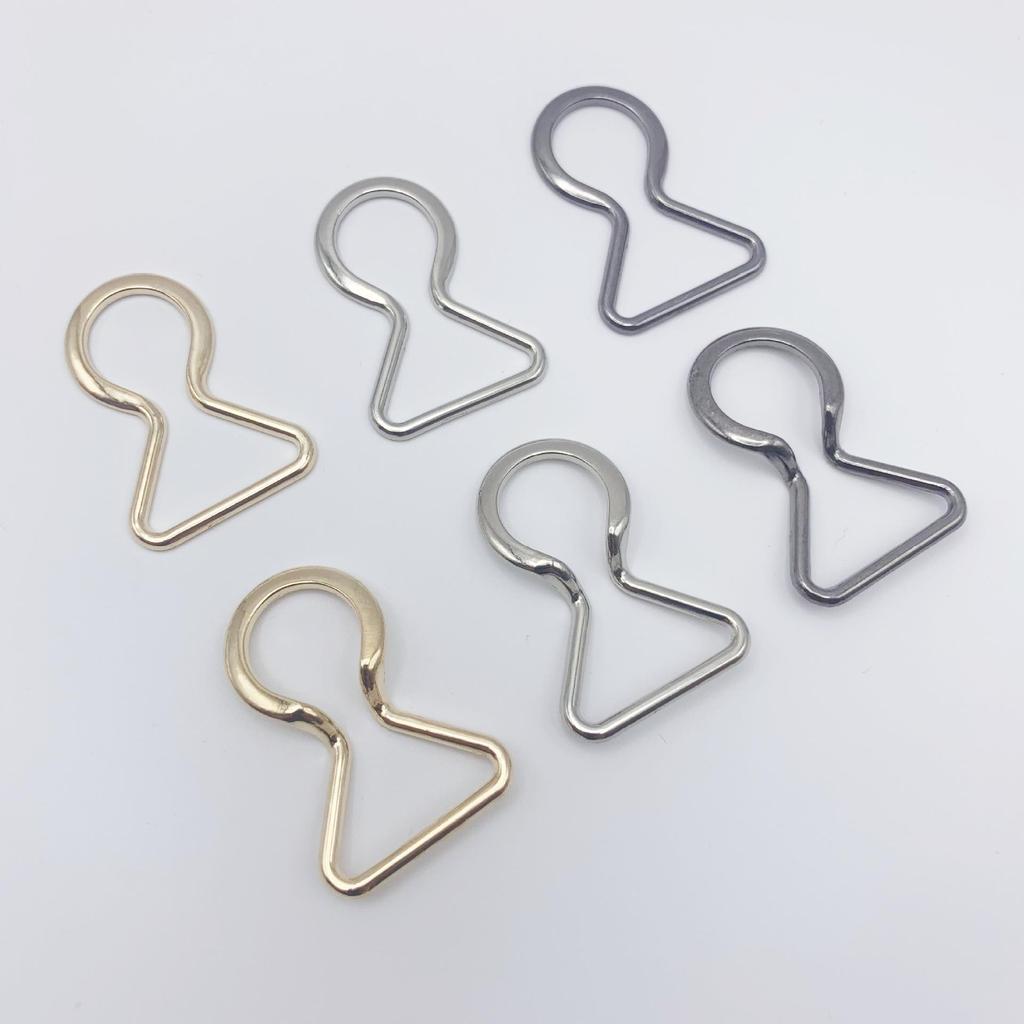 Adjustable Eight-Character Metal Buckle and Hook Set for Curtain Tiebacks and Clothing Accessories