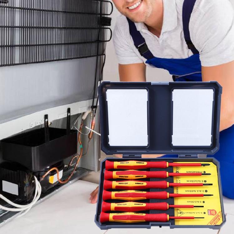 Precision Screwdriver Set 1000V 6 Pieces Screwdrivers Insulating Screwdriver Kit