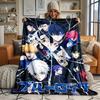 Blue Lock Ultra Soft Flannel Throw Blanket Warm Cozy Blanket for Bed Couch or outdoor best gift