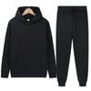 Mens Fleece Hoodie Set Casual Loose Fit Warm Winter Outfit Long Sleeve Pullover Pants