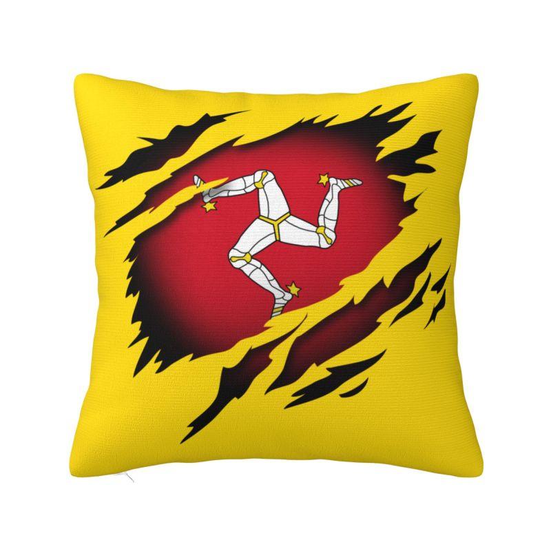Motorcycle Sport Isle Of Man TT Races Cushion Cover  cm Throw Pillow Case Living Room Decoration Sofa Chair Pillowslip