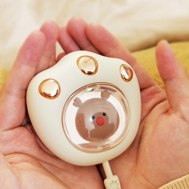 Cute Cat Paw Hand Warmer 500Mah Usb Rechargeable Portable Winter Keep Warm Gadget Pocket Mini Electric Heater Hand Warmer
