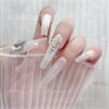 Hollow Star Pendant Nail Art Jewelry 2025: Silver Alloy Rhinestones - Trendy Internet Celebrity Style