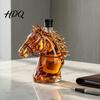 Engraved Glass Decanter Horse Head Whiskey Decanter Funny Liquor Bottle 350ml Wine And Spirits Novelty Bar Decor Gift for Men Dad Lovers Home