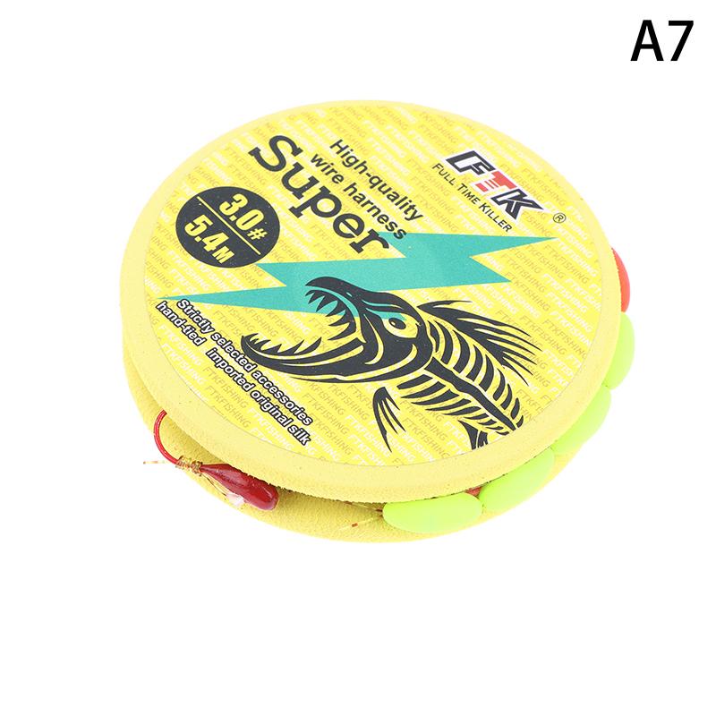 

.[SH]1Pc Traditional Fishing Set Handmade Nylon Convenience Line Set 5.4M Fishing Line Float Fishing Main Line Set Single Hook