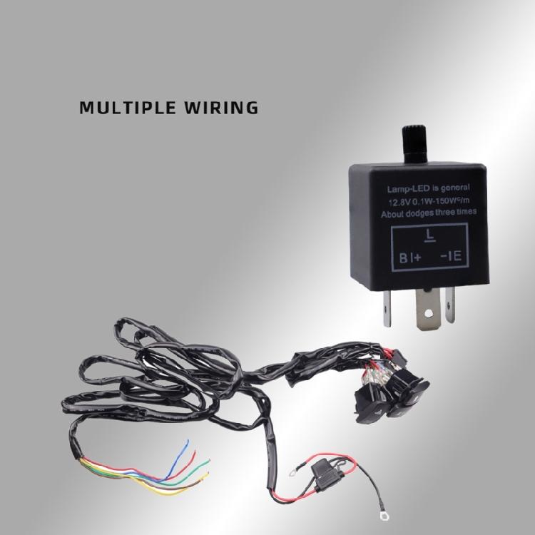 ATV UTV Turn Signal LED Light Kit with Horn Turn Signal Headlight Flasher Relays