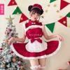 Sexy Red Cheongsam Christmas Costume Costume Bunny Maid Nightclub Elk Costume