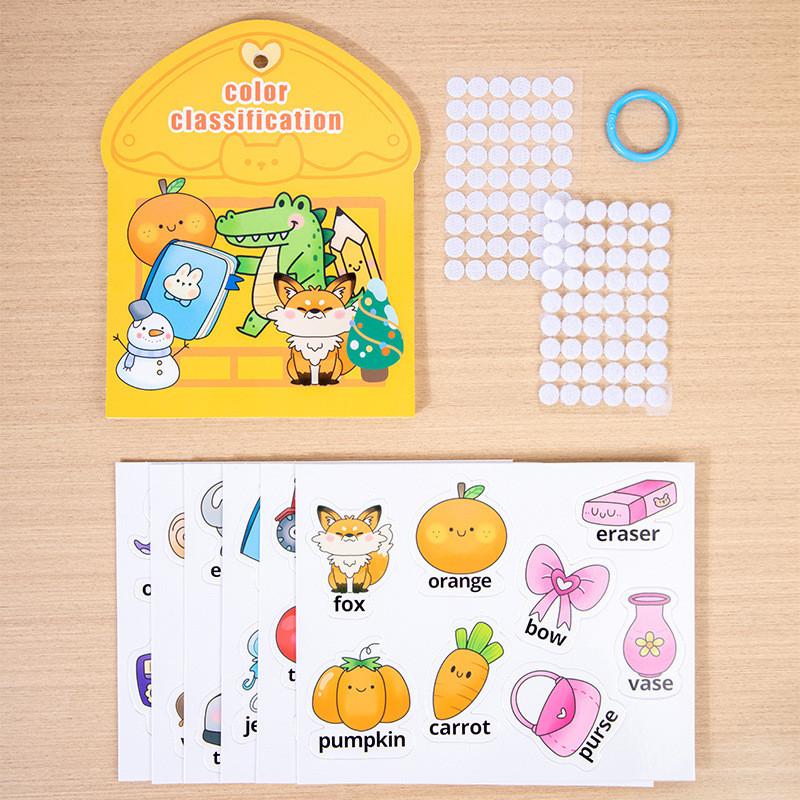 

Bus Digital Color Classified Pasted Books Kids Handicraft Materials Stickers