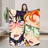 Mitsuki Koga Aya Green Yuri Blanket Quality Warm Soft  Throw Blanket Winter Picnic Home Decor Pattern Bedspread