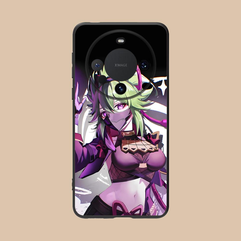 Game GI Kuki Shinobu Mobile Phone Case for Huawei Mate 60 50 40 30 20 10 Pro Plus Lite E 5G Colorful Printing Cover Cover Pretty