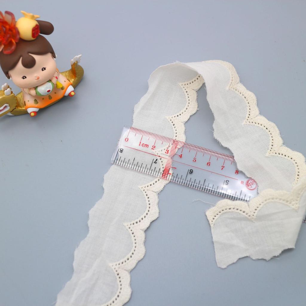 New Cotton Embroidery Lace Accessories, Unilateral Hollow Embroidery Women'S Clothing Home Fabric Lace