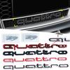 ABS Car Front Grille Emblem for Audi Quattro Logo RS6 RS7 A6 A3 A4 A5 A7 A8 Q3 Q5 Q7 RS3 RS4 RS5 Badge Exterior Accessories