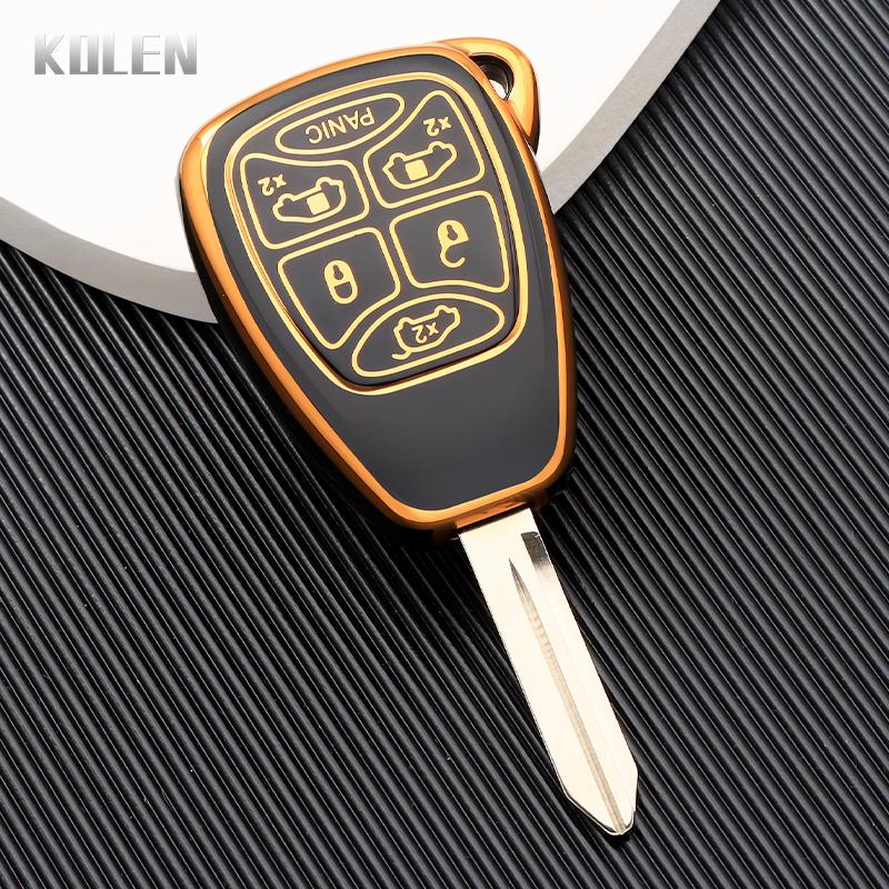 New Tpu Car Key Case Cover Shell For Chrysler 300 Pt Cruiser Sebring Dodge Caliber Nitro Jcuv For Jeep Compass Liberty Compass