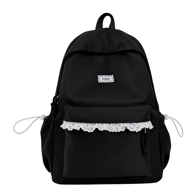 Schoolbag Japanese cute lace backpack versatile niche design middle school student schoolbag girl heart ins fashion backpack
