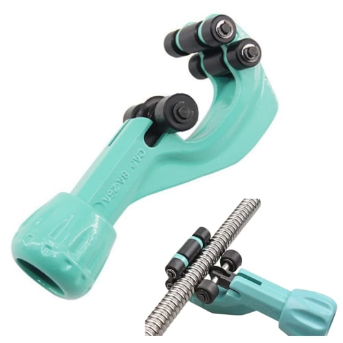 Quikaboo Pipe Cutter, Roller Type, for Cutting Flexible Pipe, Stainless Steel, Copper, and Aluminum Pipes, Cuts Diameters from 8mm to 32mm