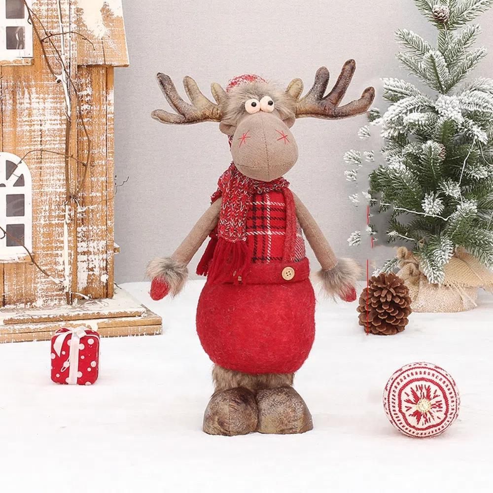 Soft Christmas Elk Telescopic Doll Festival Merry Christmas Decoration New Year Supplies