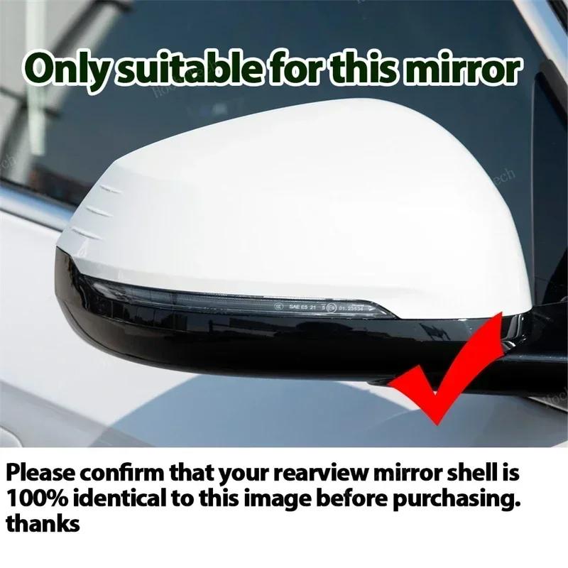 For BMW X1 Ix1 U11 X2 Ix2 U10 LHD Case M Style Look Rearview Mirror Cover Cap Carbon Fiber Look Black Replacement