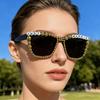 Bling Pearl Just Married Heart Sunglasses For Bride Bachelorette Party Wedding Honeymoon Fashion Eyewear KJ230