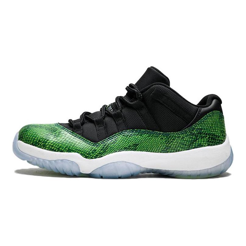 Jordan 11 Retro Low Green Snakeskin 528895-033