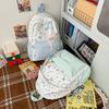 Schoolbag Schoolbag Junior High School High School Lightweight Small Fresh Backpack Large Capacity Cute Girl Print College Style Backpack