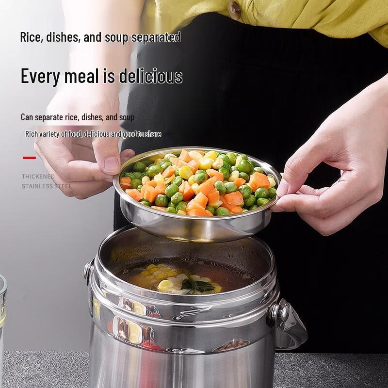 Mehrschichtige isolierte Lunchbox aus Edelstahl