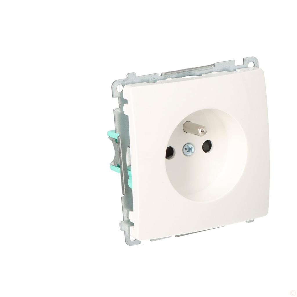 Single Socket with Grounding and Shutters BMGZ1Z.01/11 Basic Module Bi