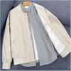 Men's Cross-Border Casual Baseball Jacket - Light Mature Style, Street Cool, Loose Fit, Spring/Autumn Trendy Outerwear.
