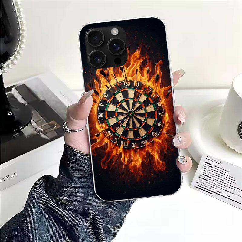 Darts Ästhetik Draht Zielscheibe Weiche Handyhülle Für IPhone 11 17 Air 16E 16 Pro Max 15 + 14 Plus 13 Mini 12 Apple 7 SE 8 Fundas Coq