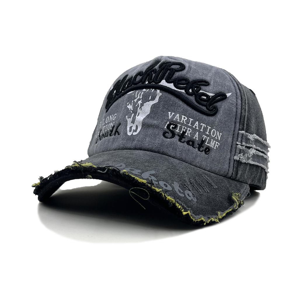 Women'S Washed Hat, Spring And Autumn Washed Bullhead Baseball Cap, Men'S Trendy Casual Embroidered Baseball Cap