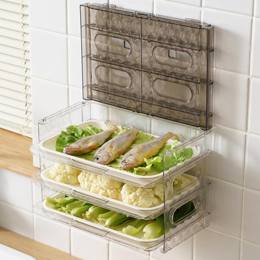 Food Storage Containers Serving Tray Kitchen Organizer Fridge for