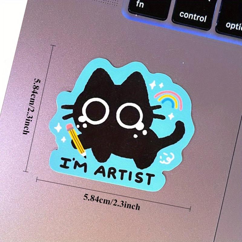 I'm Artist Scaredy Cat Funny Art Sticker