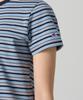 CHAMPION Women'S C-Logo Striped T-Shirt Blue