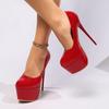 European & American Style Pointed Toe Stiletto Heels - Spring & Autumn Women's Plus Size High Heels