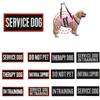 Pet Velcro Carrier Letter Embroidery Conspicuous Notice Badge Dog Supplies Decor