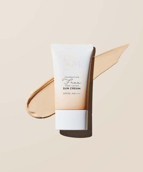 BOM Foundation-Free Tone Cover Sun Cream 50ml (SPF50+ PA++++)