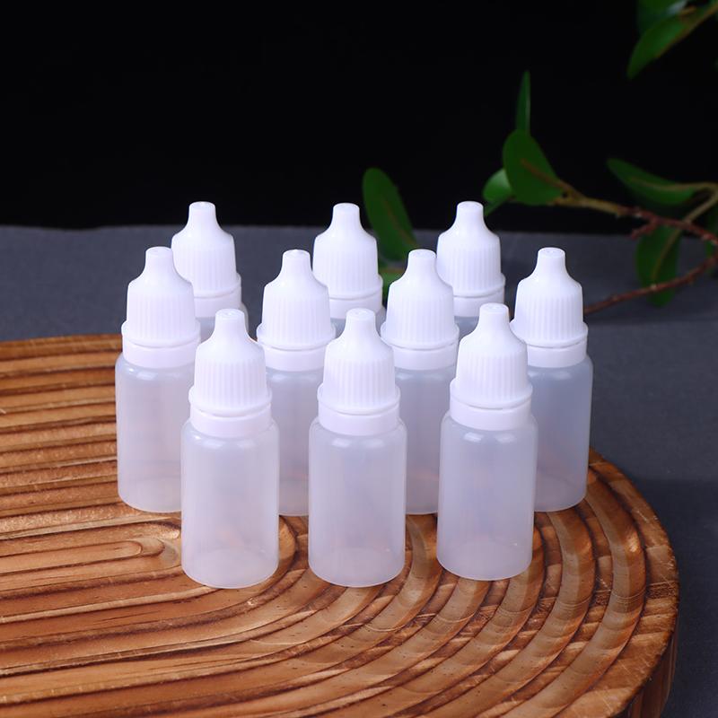 10Pcs 5/10/15/20/30/50Ml Empty Plastic Dropper Bottle Paint Beauty Oil Squeezable Refillable Bottle Cosmetics Storage Bottles