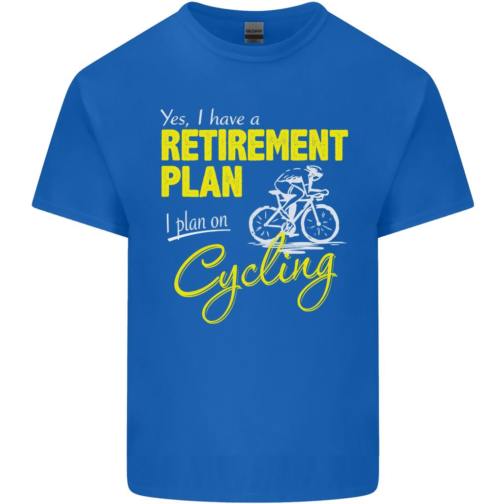 Cycling RetireUnisext Plan Cyclist Funny Unisexs Light Cotton TShirt