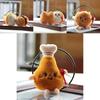 Adorable Plush Hamburger Hot Dog Chicken Leg French Fries Keychain For Backpacks Creative Gift
