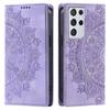 for Samsung Galaxy S21 Ultra Mandala Embossed PU Leather Flip Wallet Case Magnetic Closure Cover