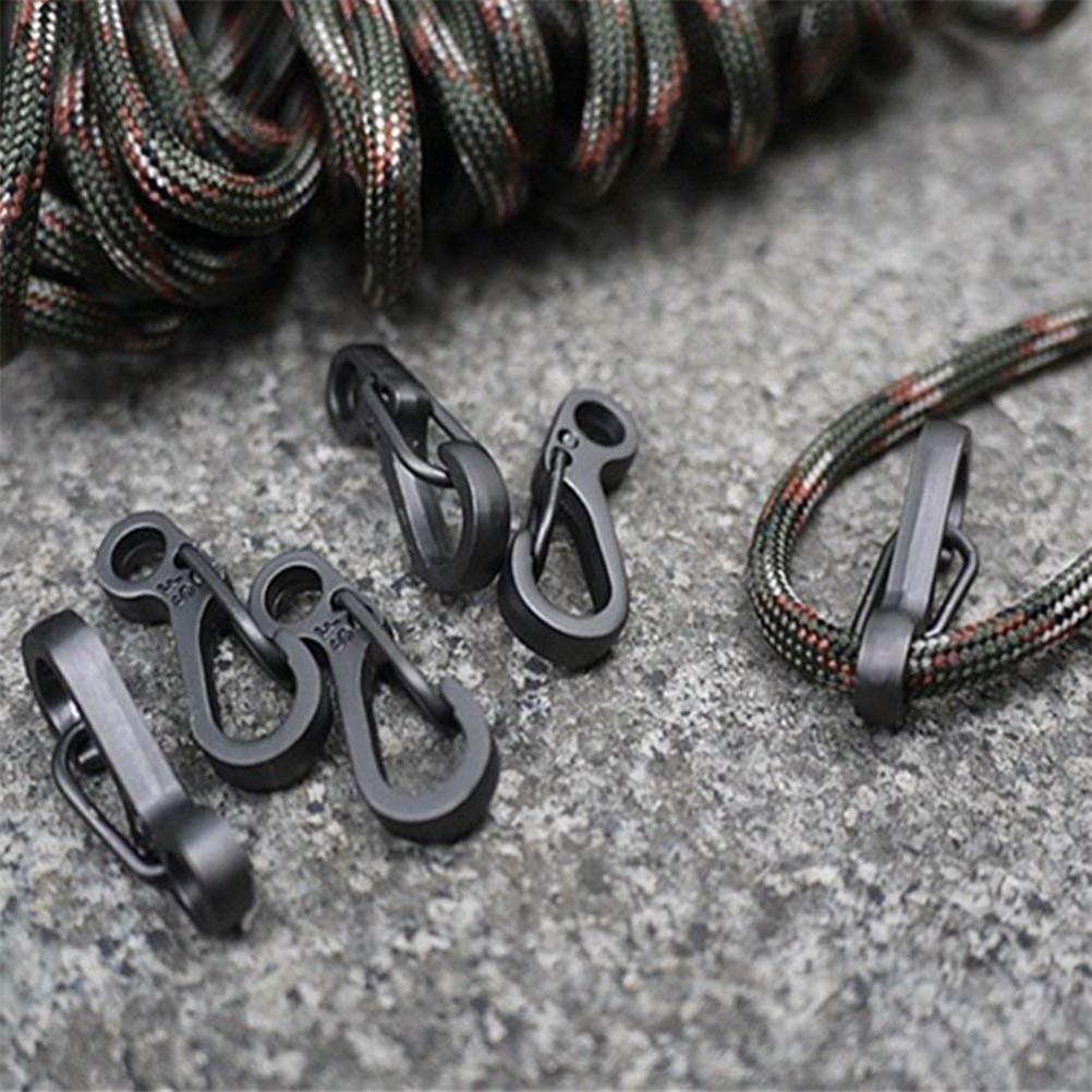 5 10 pcs Lot Zinc Alloy Mini Carabiners Spring Backpack Clasps EDC Keychain Carabiner for Hiking Climbing Camping
