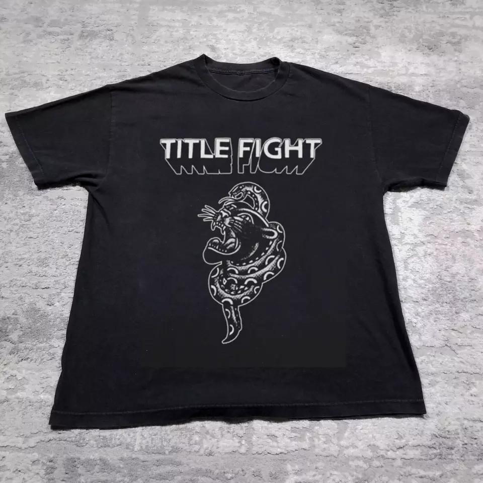 VTG artwork Title Fight band black T-shirt short sleeve All sizes JM836 Unisex T-Shirt XXXXL